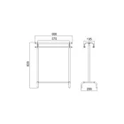 Mbajtëse peshqiri prej bronzi në stilin Vintage Prodhuar në Itali - Umaima Viadurini