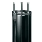 Mbajtëse veglash me 3 vegla zjarri metalike Prodhuar në Itali - Bazar Viadurini