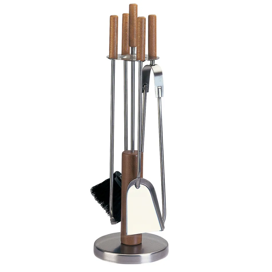 Mbajtëse veglash me 4 aksesorë në metal ose çelik Prodhuar në Itali - Papaja Viadurini