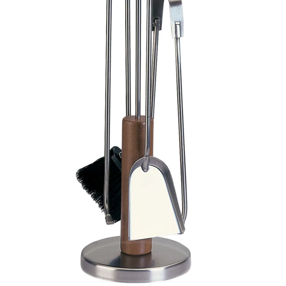 Mbajtëse veglash me 4 aksesorë në metal ose çelik Prodhuar në Itali - Papaja Viadurini