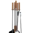 Mbajtëse veglash me 4 aksesorë në metal ose çelik Prodhuar në Itali - Papaja Viadurini