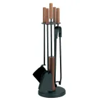 Mbajtëse veglash me 4 aksesorë në metal ose çelik Prodhuar në Itali - Papaja Viadurini