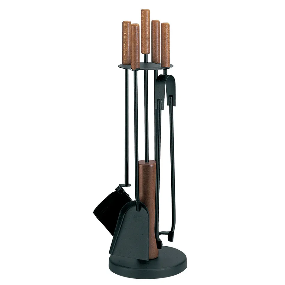 Mbajtëse veglash me 4 aksesorë në metal ose çelik Prodhuar në Itali - Papaja Viadurini