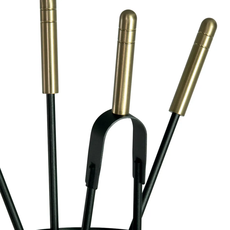 Mbajtëse veglash me 4 vegla për kujdesin e oxhakut Prodhuar në Itali - Fakir Viadurini