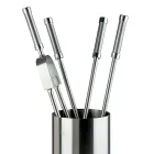 Mbajtëse veglash inox me 4 aksesorë Made in Italy - Çantë shpine Viadurini