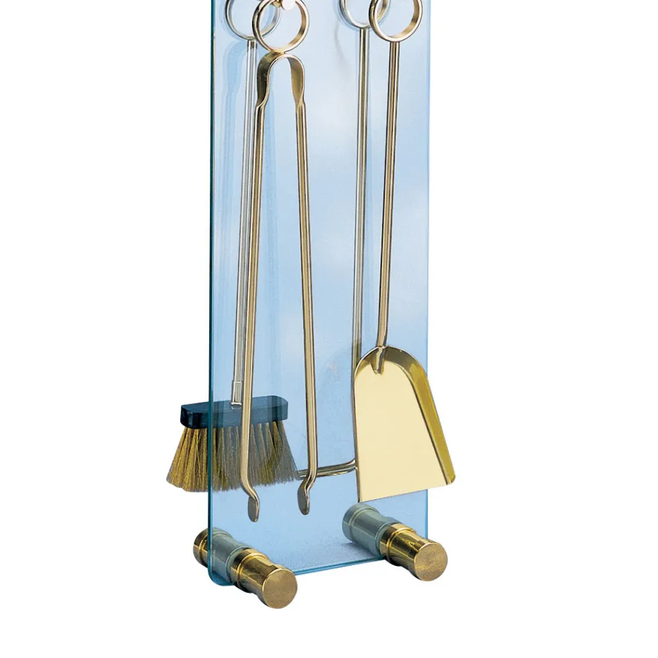 Mbajtëse veglash kristali të temperuar me 4 aksesorë Prodhuar në Itali - Zebra Viadurini