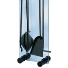 Mbajtëse veglash kristali të temperuar me 4 aksesorë Prodhuar në Itali - Zebra Viadurini