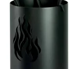 Mbajtëse veglash metalike me 4 aksesorë dhe flakë Prodhim në Itali - Fakir Viadurini