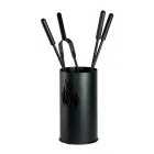 Mbajtëse veglash metalike me 4 aksesorë dhe flakë Prodhim në Itali - Fakir Viadurini