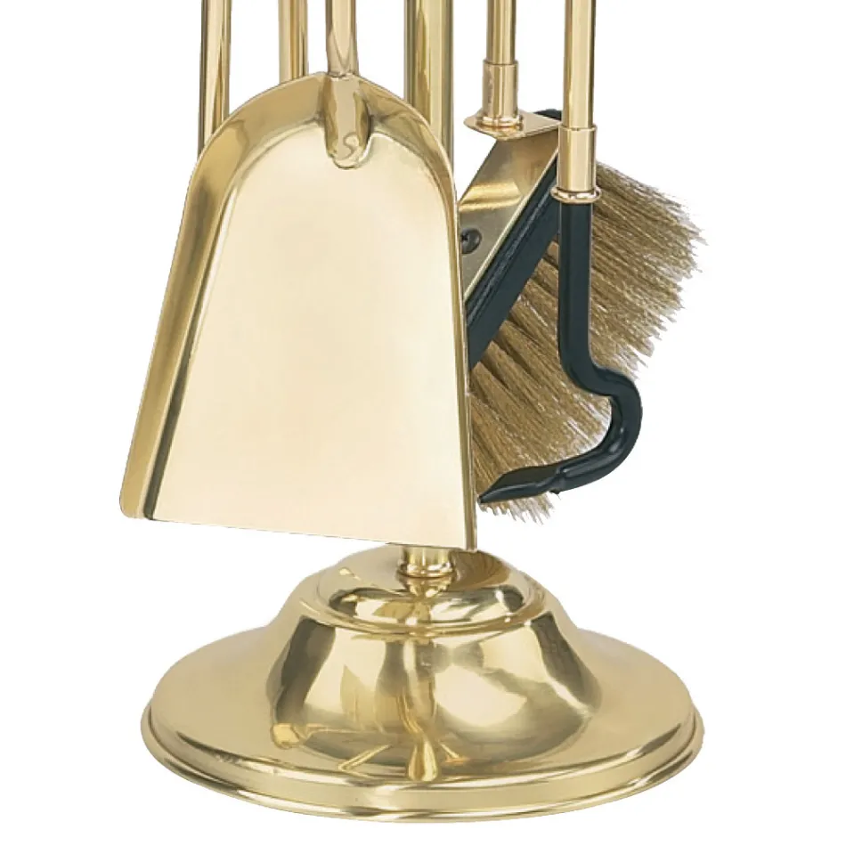 Mbajtëse veglash tunxhi me 4 aksesorë Lartësia 65 cm Prodhuar në Itali - Kangur Viadurini