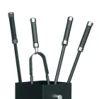 Mbajtëse veglash metalike katrore dhe 4 aksesorë Prodhuar në Itali - Iena Viadurini