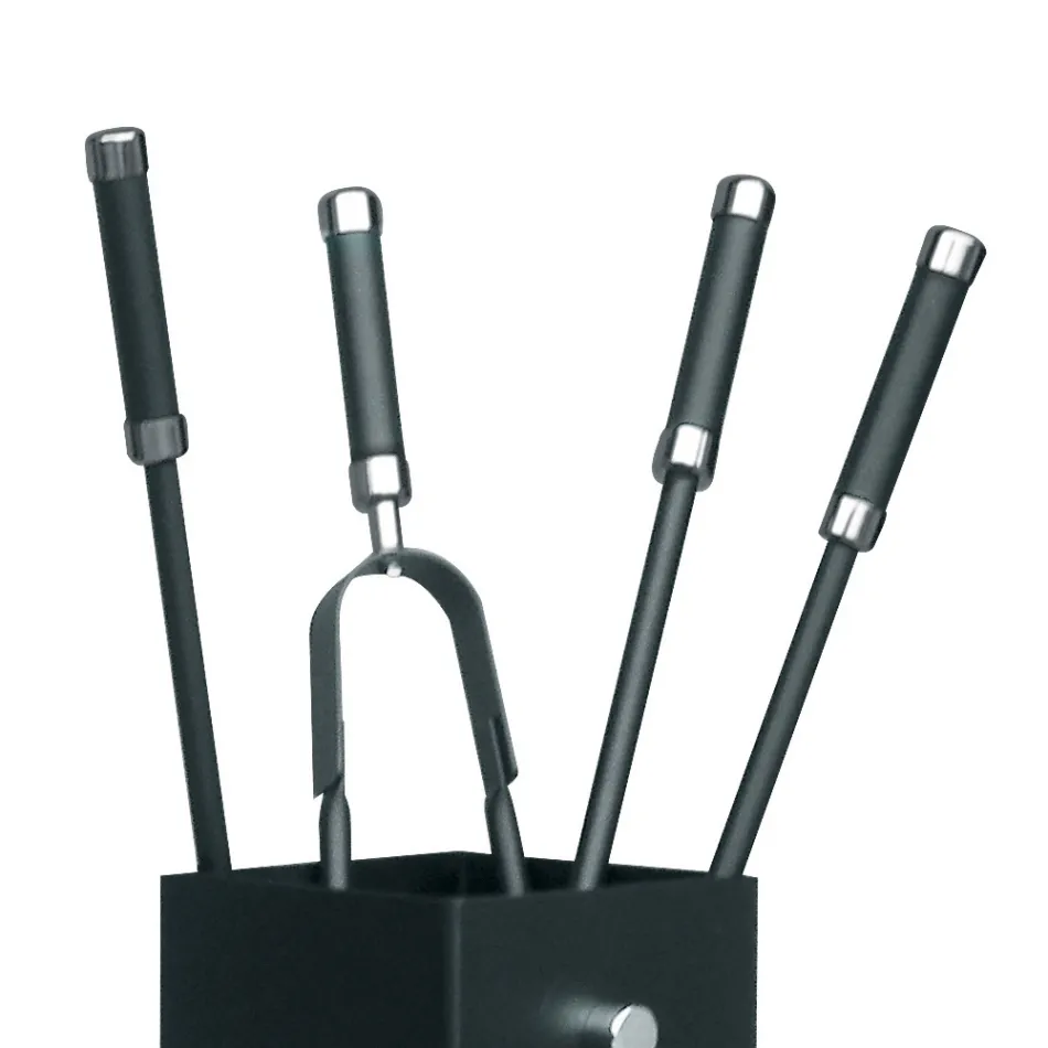 Mbajtëse veglash metalike katrore dhe 4 aksesorë Prodhuar në Itali - Iena Viadurini