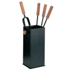 Mbajtëse veglash metalike katrore dhe 4 aksesorë Prodhuar në Itali - Iena Viadurini