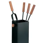 Mbajtëse veglash metalike katrore dhe 4 aksesorë Prodhuar në Itali - Iena Viadurini