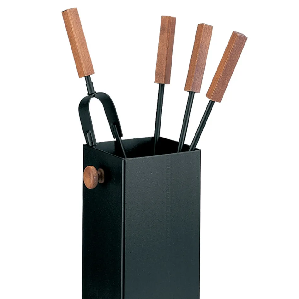 Mbajtëse veglash metalike katrore dhe 4 aksesorë Prodhuar në Itali - Iena Viadurini