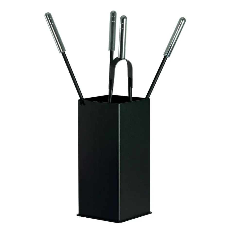 Mbajtëse veglash metalike katrore dhe 4 aksesorë Prodhuar në Itali - Iena Viadurini