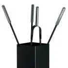 Mbajtëse veglash metalike katrore dhe 4 aksesorë Prodhuar në Itali - Iena Viadurini