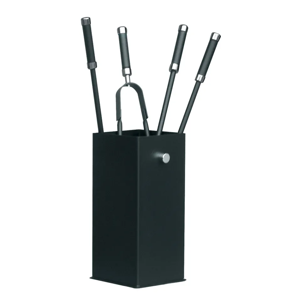 Mbajtëse veglash metalike katrore dhe 4 aksesorë Prodhuar në Itali - Iena Viadurini