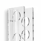 Mbajtës transparent i murit të shisheve Foshnja e vogël L6xH60xP11cm Viadurini