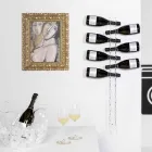 Mbajtës i murit në shishe transparente L6xH100xP11cm për fëmijë Viadurini