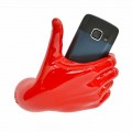 Mbajtës modern i telefonit celular në dorë rrëshirë i zbukuruar i prodhuar në Itali - Curia