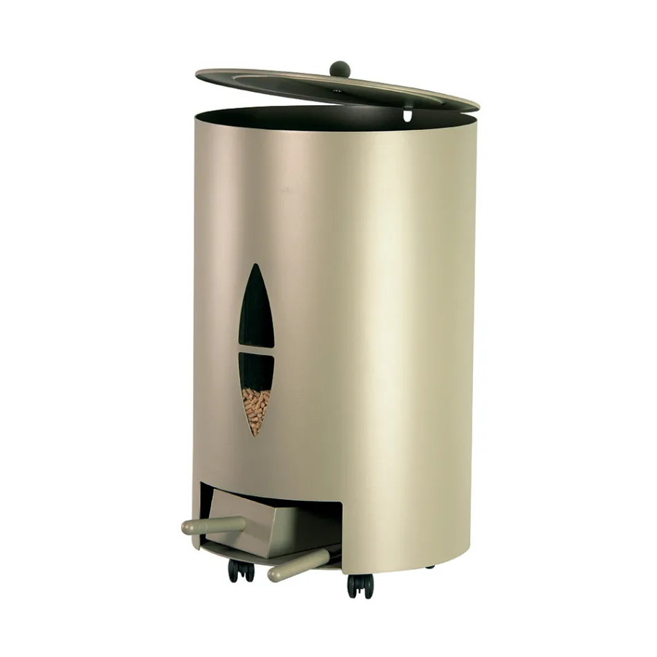 Mbajtëse peleti me kapak, fshesë dhe lopatë Prodhuar në Itali - Cacatua Viadurini