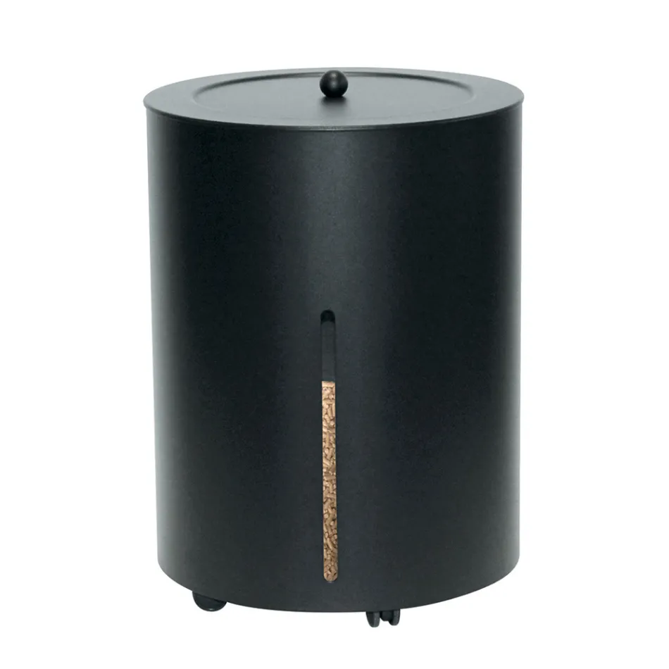 Mbajtëse peleti me rrota dhe kapak Metal Prodhuar në Itali - Lejleku Viadurini