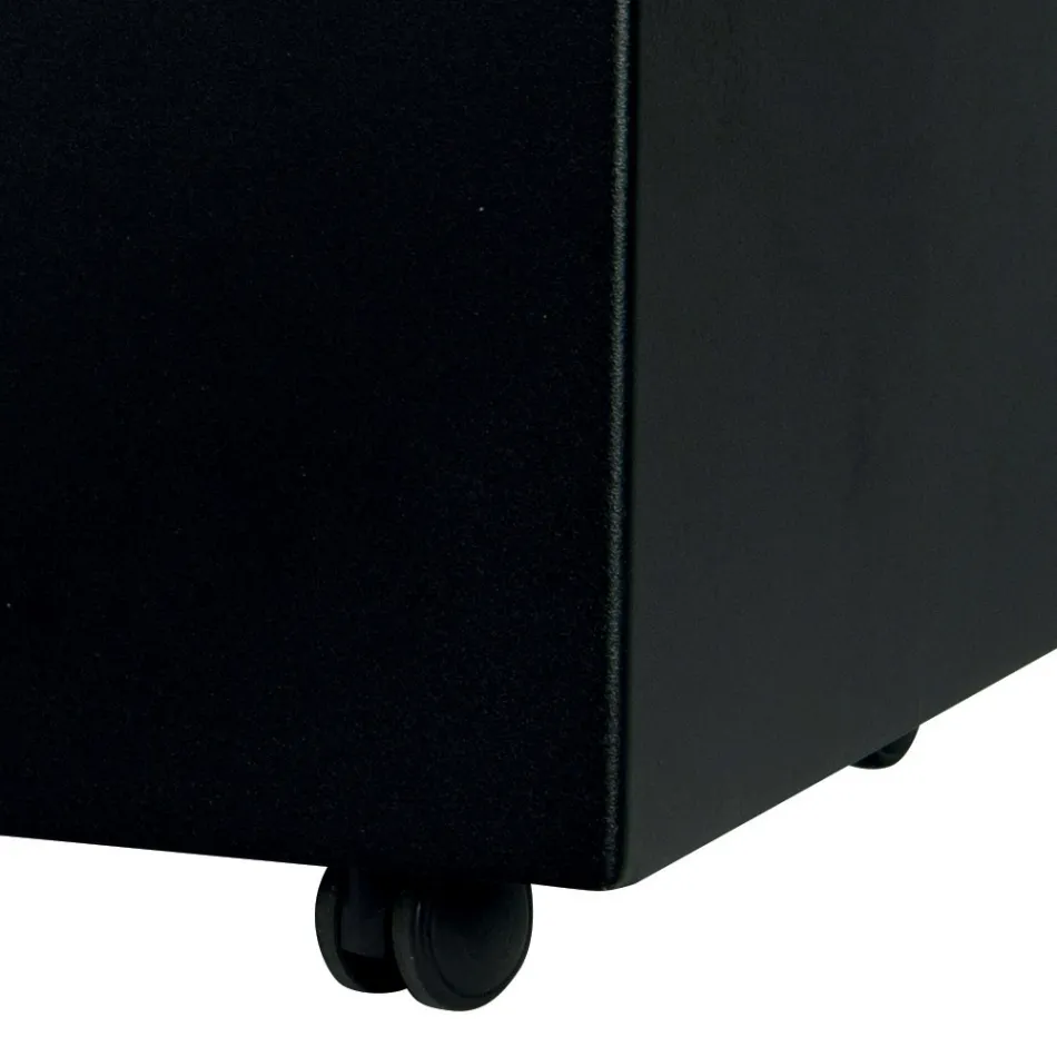 Mbajtëse pelleti metalik drejtkëndor me 4 rrota Prodhuar në Itali - Aquila Viadurini