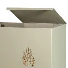 Mbajtëse pelleti metalik drejtkëndor me 4 rrota Prodhuar në Itali - Aquila Viadurini