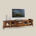 Stenda TV prej druri në stilin klasik me dyer xhami Prodhuar në Itali - Richard