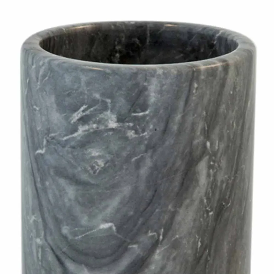 Mbajtës i mjeteve të kuzhinës në të bardhë gri ose mermeri të zi të bërë në Itali - Tulvio Viadurini