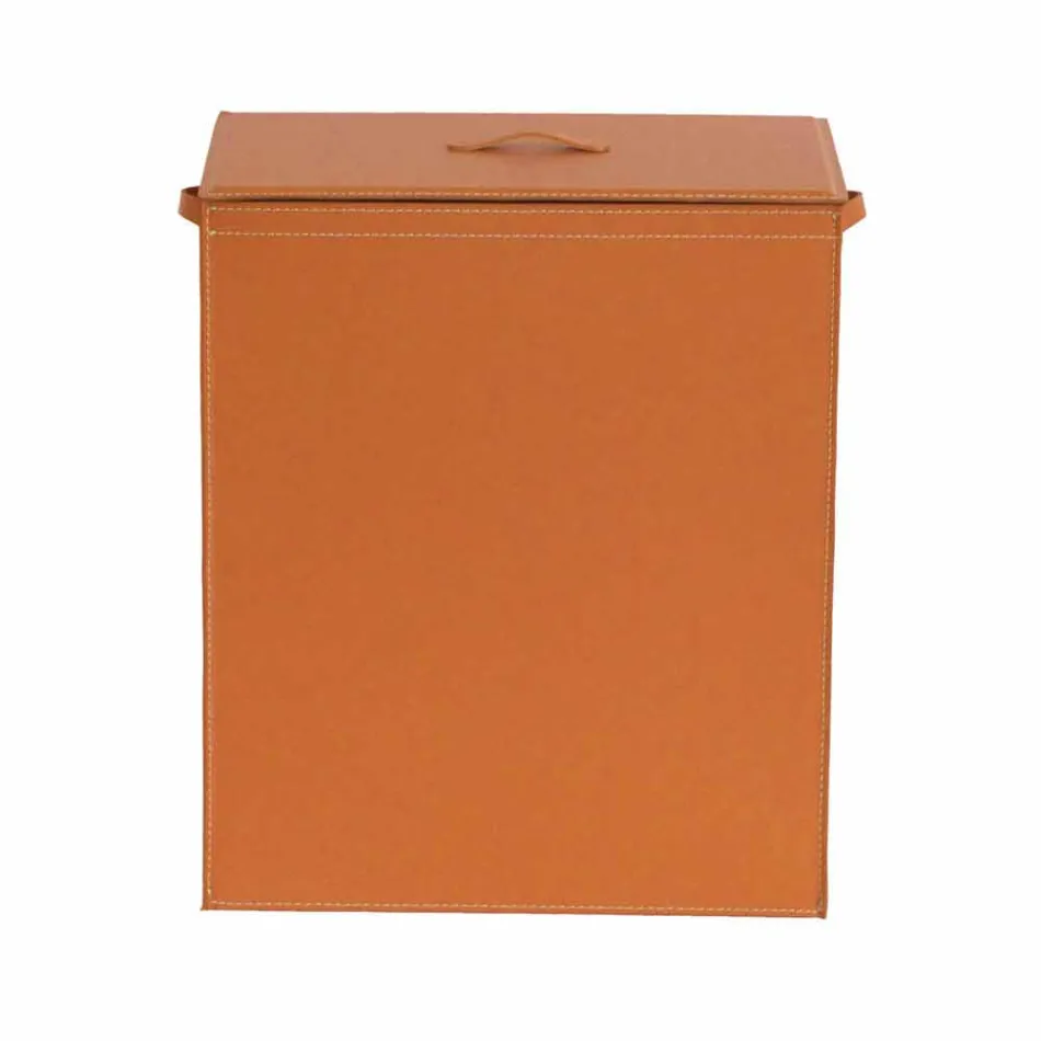 Shporta e rrobave prej lëkure me një bazë modeli drejtkëndëshe Peter Viadurini