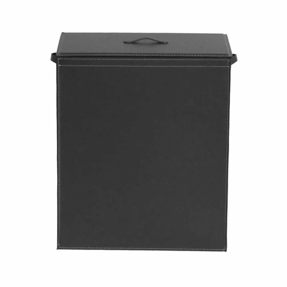 Shporta e rrobave prej lëkure me një bazë modeli drejtkëndëshe Peter Viadurini