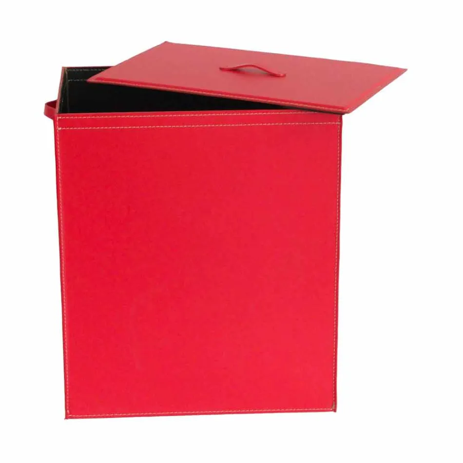 Shporta e rrobave prej lëkure me një bazë modeli drejtkëndëshe Peter Viadurini