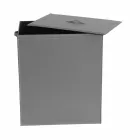 Shporta e rrobave prej lëkure me një bazë modeli drejtkëndëshe Peter Viadurini