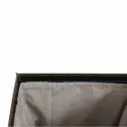 Shporta e rrobave prej lëkure me një bazë modeli drejtkëndëshe Peter Viadurini