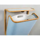 Shportë moderne për larjen e mureve në pëlhurën e Marinës dhe bambu Valenza Viadurini