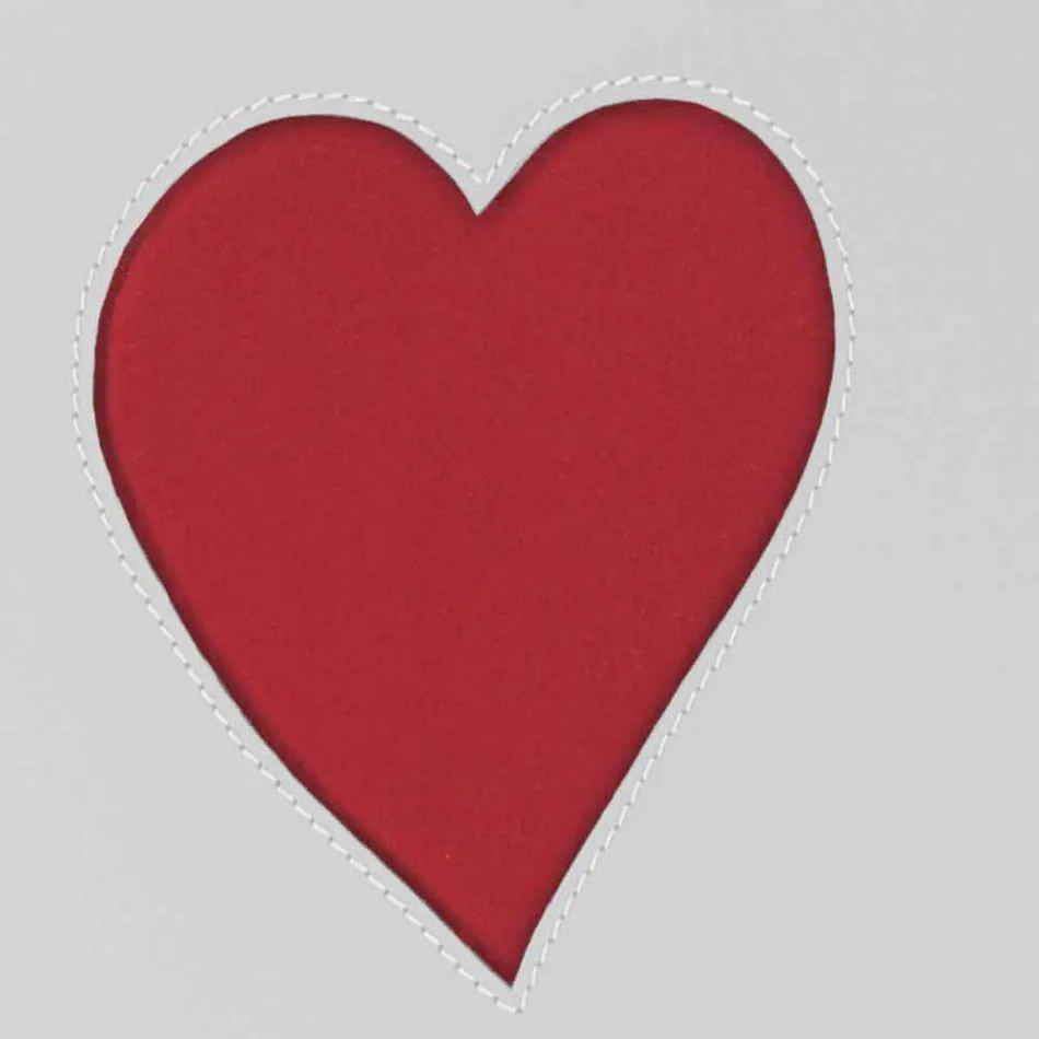 Shporta bashkëkohore e lavanderi prej lëkure e bërë në Itali Adele, futje zemre Viadurini