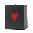 Shporta bashkëkohore e lavanderi prej lëkure e bërë në Itali Adele, futje zemre Viadurini