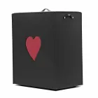 Shporta bashkëkohore e lavanderi prej lëkure e bërë në Itali Adele, futje zemre Viadurini