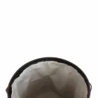 Shporta lavanderi ovale në lëkurën e rigjeneruar Riky të bërë në Itali Viadurini