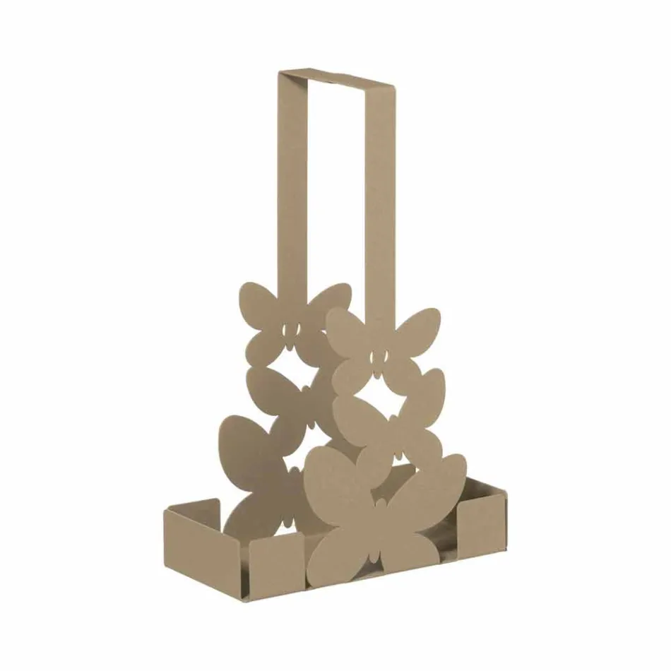 Mbajtës i dyfishtë i kupave në të Bardhë, ngjyrë bezhë ose të hekurt të fildishtë i bërë në Itali - Leiden Viadurini