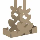 Mbajtës i dyfishtë i kupave në të Bardhë, ngjyrë bezhë ose të hekurt të fildishtë i bërë në Itali - Leiden Viadurini