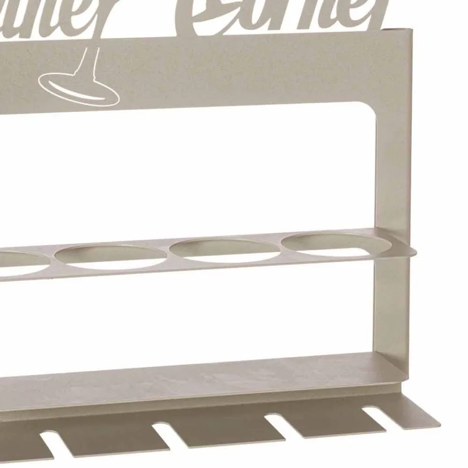 Mbajtëse shishe e punuar me dorë në hekur të çmuar Made in Italy - Maste Viadurini