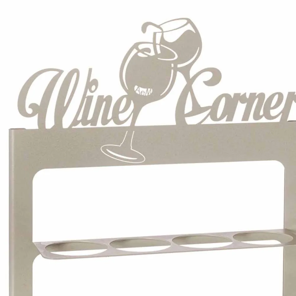 Mbajtëse shishe e punuar me dorë në hekur të çmuar Made in Italy - Maste Viadurini