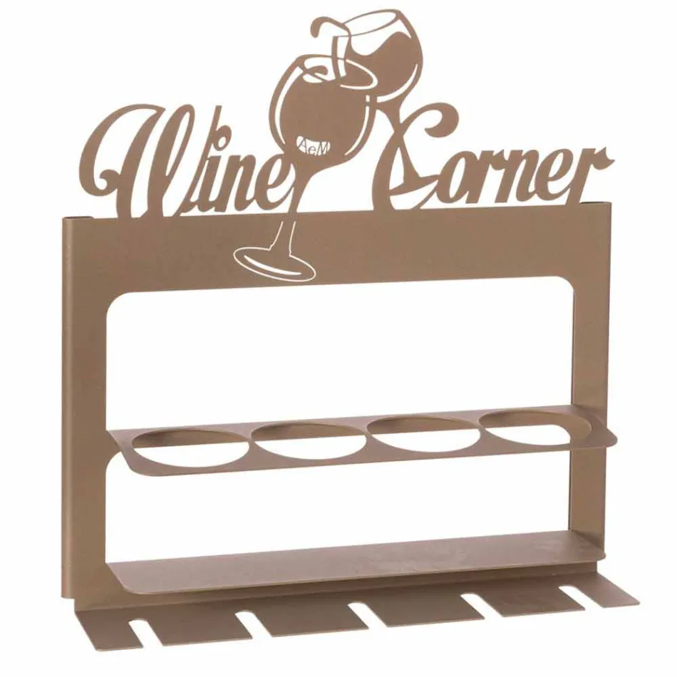 Mbajtëse shishe e punuar me dorë në hekur të çmuar Made in Italy - Maste Viadurini