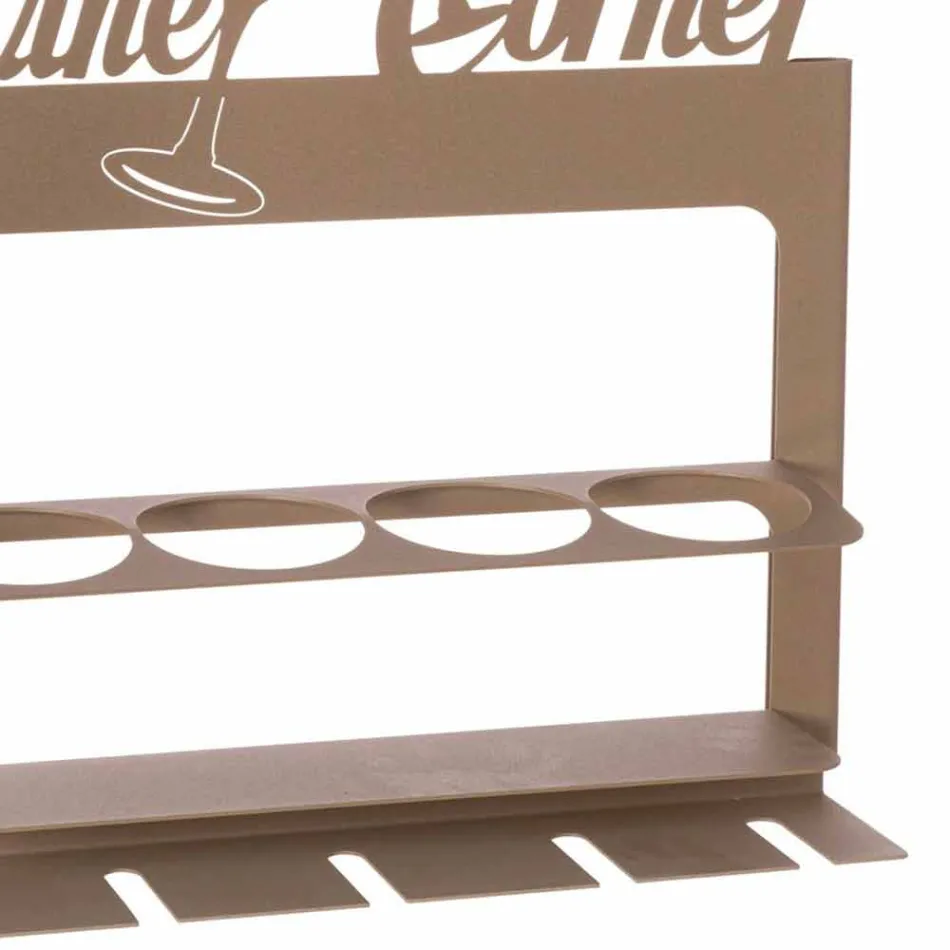 Mbajtëse shishe e punuar me dorë në hekur të çmuar Made in Italy - Maste Viadurini