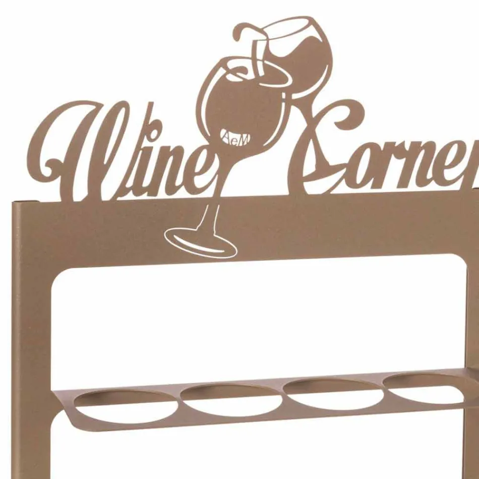 Mbajtëse shishe e punuar me dorë në hekur të çmuar Made in Italy - Maste Viadurini