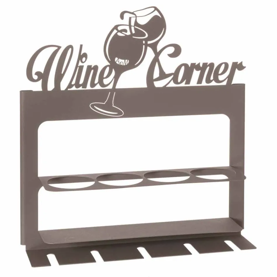 Mbajtëse shishe e punuar me dorë në hekur të çmuar Made in Italy - Maste Viadurini