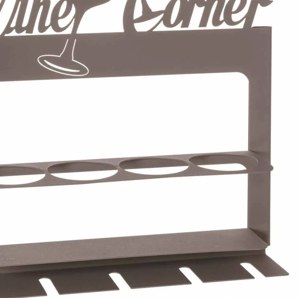 Mbajtëse shishe e punuar me dorë në hekur të çmuar Made in Italy - Maste Viadurini